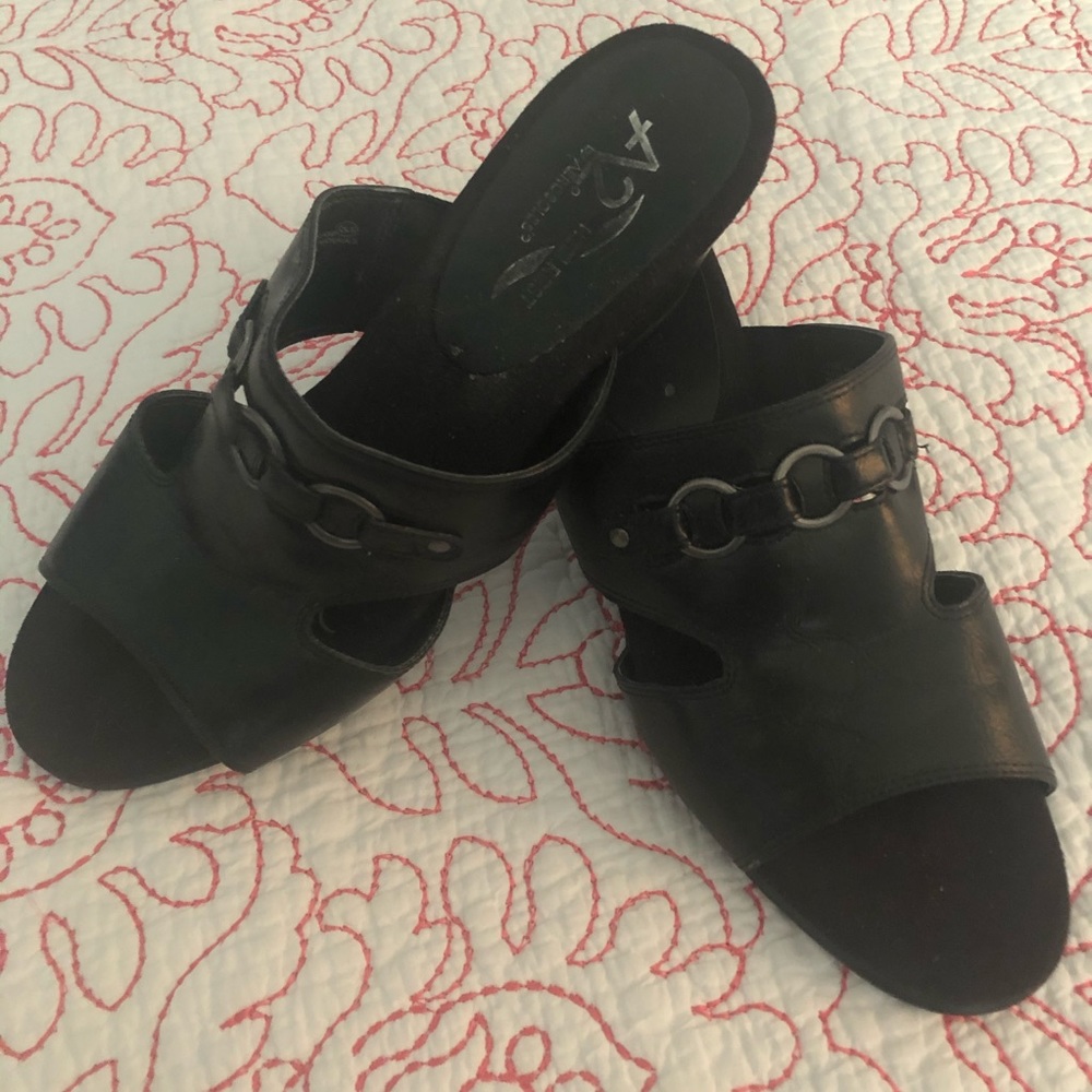 A2 by Aerosoles Black Sandals